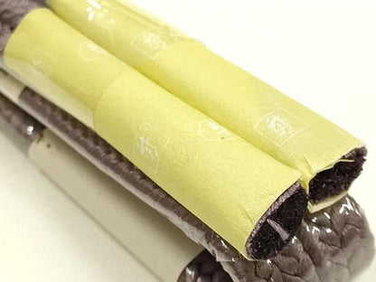 平和屋着物●和装小物　帯締め・帯揚げセット　冠組　草木染　さが美扱い　正絹　逸品　未使用　AABK9789ay