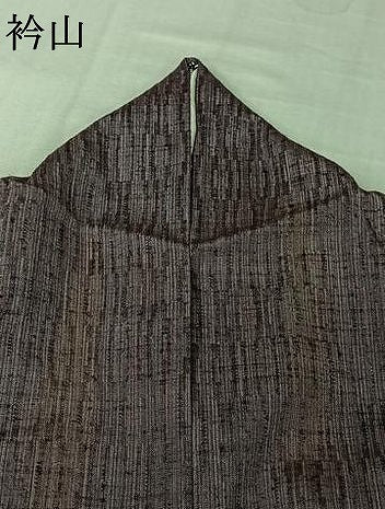 平和屋着物▽上質な紬　単衣　立涌文　正絹　逸品　AABK9804jh