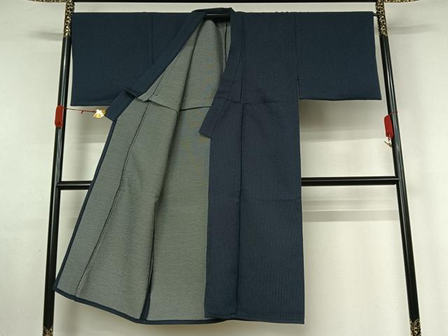 平和屋着物▽男性　小紋　単衣　アンサンブル　縞　AABK9807jh