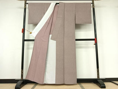 平和屋着物▽江戸小紋　単衣　鮫小紋柄　正絹　逸品　AABK9815jh