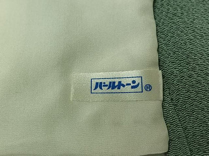 平和屋着物▽上質な色無地　単衣　薄青色　鬼しぼ縮緬　正絹　逸品　AABK9821jh