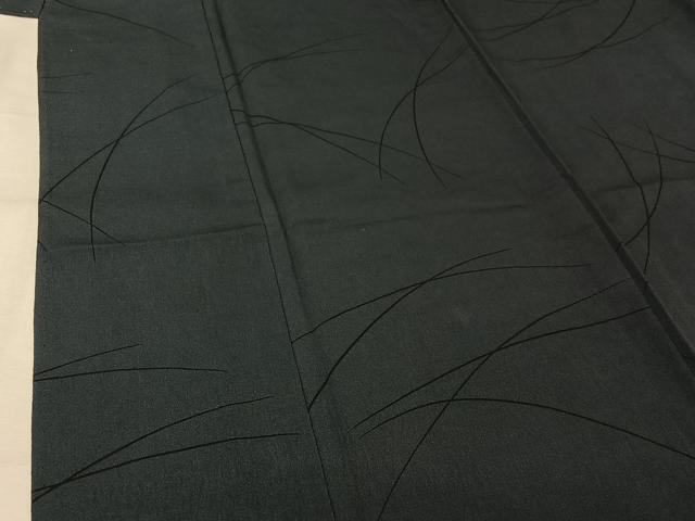 平和屋着物▽上質な小紋　単衣　芝文　正絹　逸品　AABK9827jh