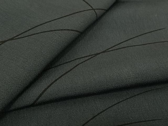 平和屋着物▽上質な小紋　単衣　芝文　正絹　逸品　AABK9827jh