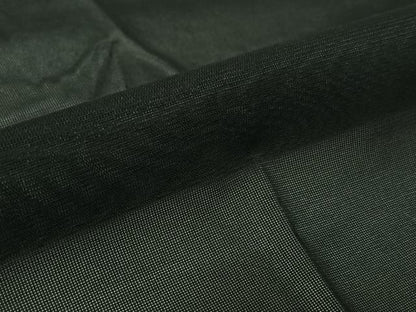 平和屋着物▽道行コート　スリーシーズン　春夏秋　塵除け　黒地　ロング丈　正絹　逸品　AABK9828jh