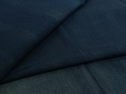 平和屋着物▽道行コート　スリーシーズン　春夏秋　塵除け　紺色　ロング丈　正絹　逸品　AABK9831jh