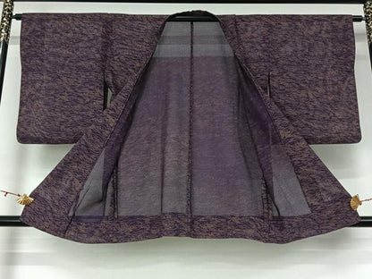 平和屋着物▽道行コート　スリーシーズン　春夏秋　塵除け　薄　正絹　逸品　AABK9832jh