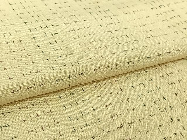 平和屋着物▽上質な紬　単衣　縞　正絹　逸品　AABK9851jh