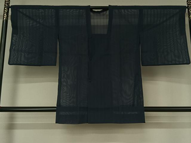 平和屋着物▽道行コート　二部式　スリーシーズン　春夏秋　塵除け　縞　洗える着物　AABK9863jh