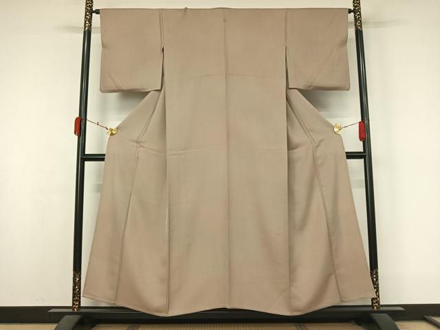 平和屋着物▽上質な小紋　単衣　霞文　暈し染め　正絹　逸品　AABK9869jh