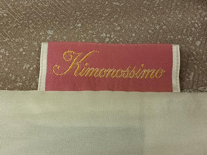平和屋着物▽訪問着　単衣　総刺繍　吹き寄せ文　金糸　正絹　逸品　AABK9876jh