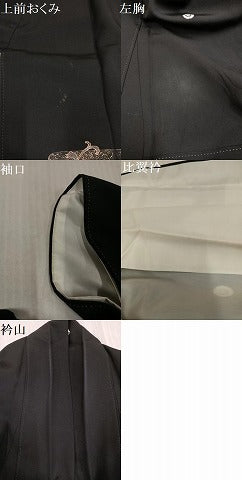 平和屋着物●豪華黒留袖　作家物　泰常　駒刺繍　花唐草文　暈し染め　金彩　やまと誂製　正絹　逸品　AABK9881ph