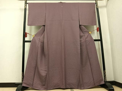 平和屋着物●上質な色無地　鴇浅葱色　正絹　逸品　AABK9892ph