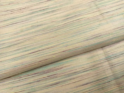 平和屋着物●紅花紬　米沢　霞文　正絹　逸品　未使用　AABK9896ph