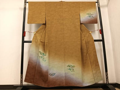 平和屋着物●訪問着　人物文　暈し染め　正絹　逸品　AABK9898ph