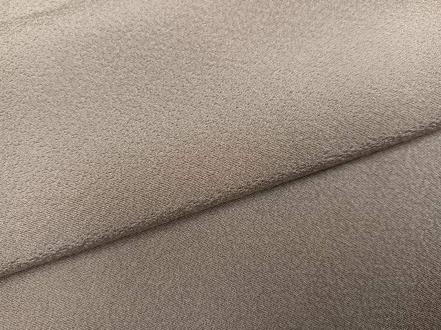 平和屋着物●上質な色無地　作家物　茶鼠色　正絹　逸品　AABK9903ph