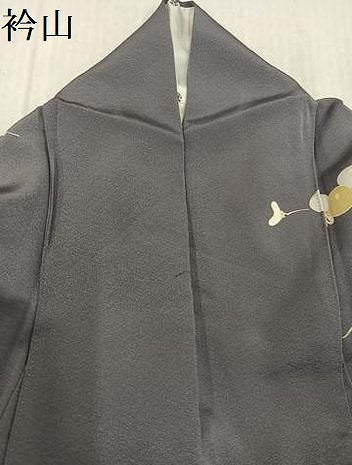 平和屋着物●訪問着　駒刺繍　草花文　暈し染め　正絹　逸品　AABK9905ph