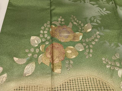 平和屋着物●訪問着　中国三大刺繍　スワトウ刺繍　汕頭刺繍　辻が花　暈し染め　金彩　正絹　逸品　AABK9912ph