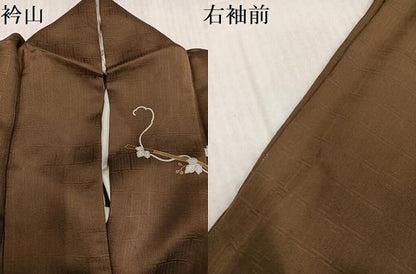 平和屋着物●訪問着　駒刺繍　葡萄蔦草文　暈し染め　金彩　正絹　逸品　AABK9916ph