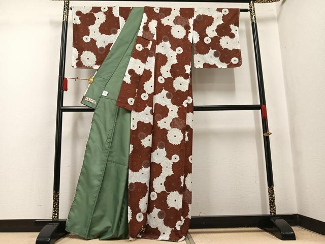 平和屋着物●ふりふ　小紋　花尽くし　洗える着物　AABK9919ph