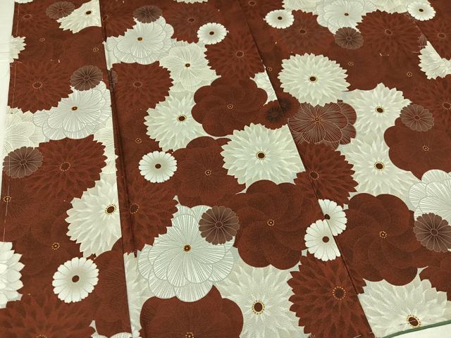 平和屋着物●ふりふ　小紋　花尽くし　洗える着物　AABK9919ph