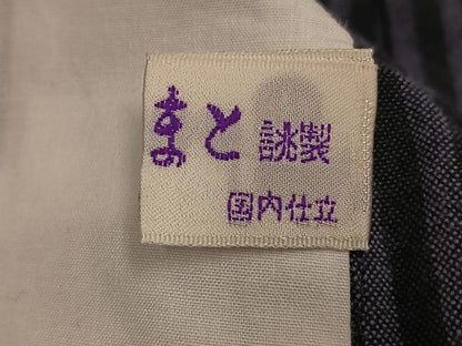 平和屋着物●久留米絣　単衣　舞花文　やまと誂製　綿　逸品　AABK9922ph