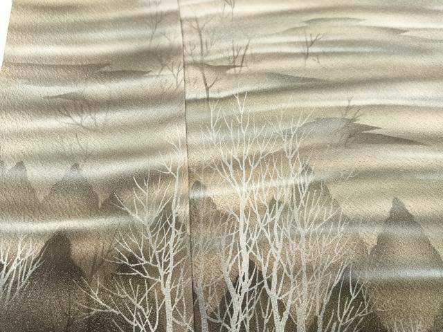 平和屋着物●訪問着　樹林文　正絹　逸品　AABK9923ph