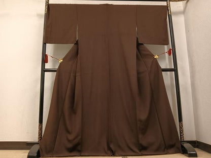 平和屋着物●江戸小紋　極小鮫小紋柄　正絹　逸品　AABK9929ph