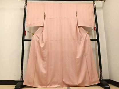 平和屋着物●江戸小紋　新木春美　極小鮫小紋柄　正絹　逸品　未使用　AABK9931ph