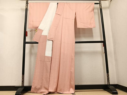 平和屋着物●江戸小紋　新木春美　極小鮫小紋柄　正絹　逸品　未使用　AABK9931ph