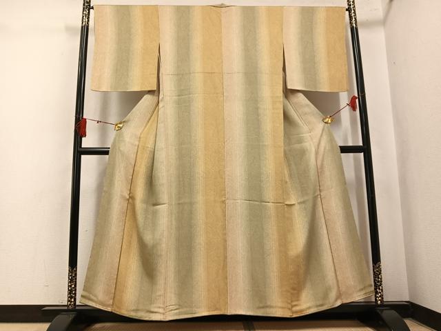 平和屋着物●上質な小紋　墨流し文様　暈し染め　ますいわ屋扱い　正絹　逸品　AABK9945ph