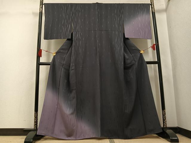 平和屋着物●訪問着　霞文　暈し染め　正絹　逸品　AABK9946ph