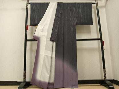 平和屋着物●訪問着　霞文　暈し染め　正絹　逸品　AABK9946ph