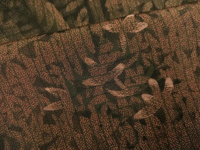 平和屋着物●訪問着　刺繍　草木文　正絹　逸品　AABK9951ph
