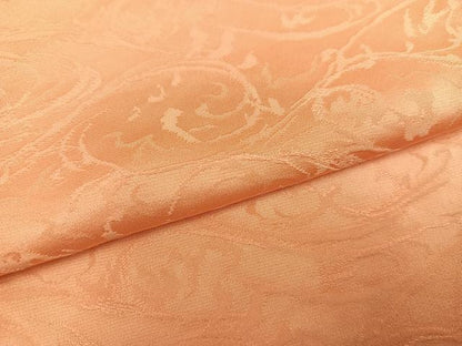 平和屋着物●上質な色無地　唐草地紋　一斤染色　正絹　逸品　未使用　AABK9961ph
