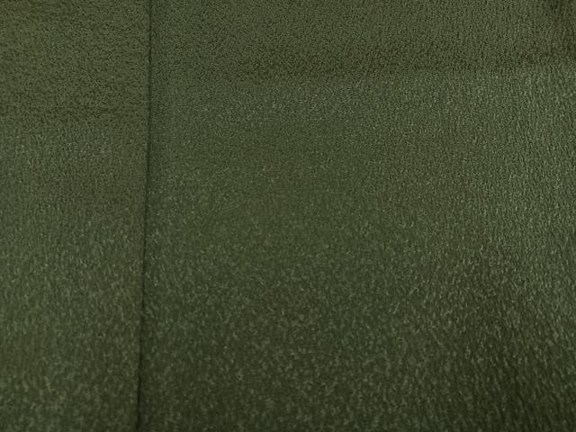 平和屋着物●豪華振袖　色無地　藍海松葉色　鈴乃屋扱い　正絹　逸品　AABK9967ph