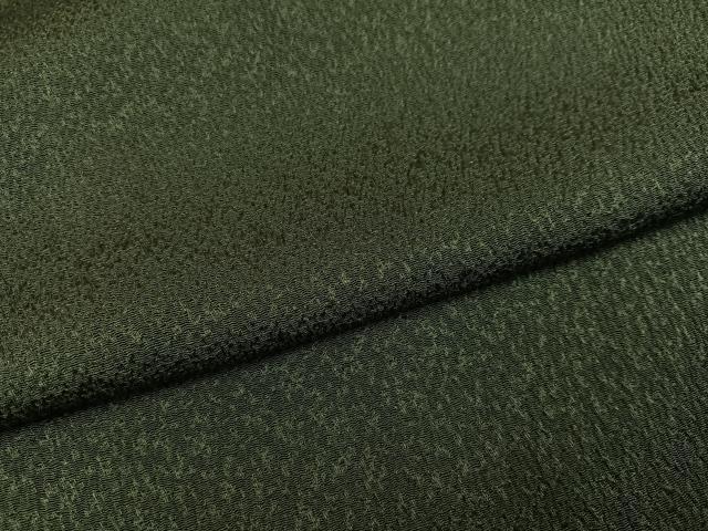 平和屋着物●豪華振袖　色無地　藍海松葉色　鈴乃屋扱い　正絹　逸品　AABK9967ph