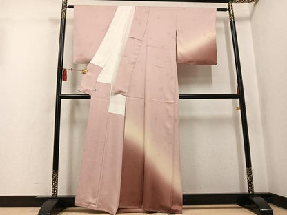 平和屋着物●訪問着　花地紋　暈し染め　正絹　逸品　未使用　AABK9968ph