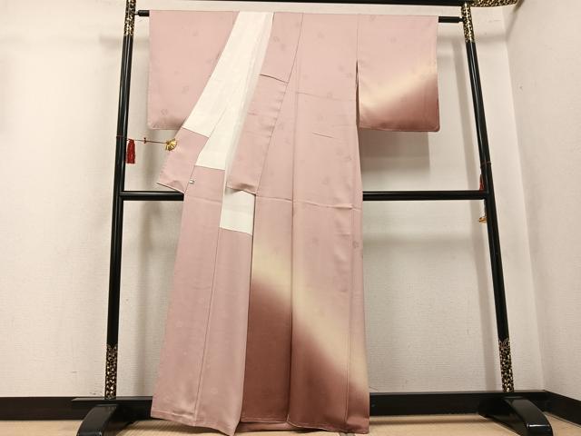 平和屋着物●訪問着　花地紋　暈し染め　正絹　逸品　未使用　AABK9968ph