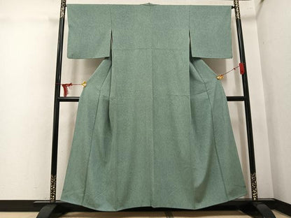 平和屋着物●上質な小紋　墨流し文様　正絹　逸品　AABK9971ph