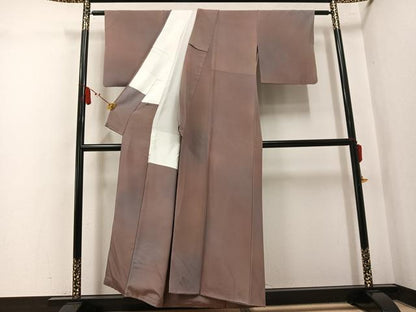 平和屋着物●染色作家　斉藤三才　小紋　霞文　暈し染め　正絹　逸品　AABK9972ph