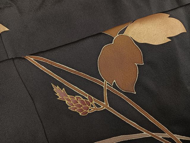 平和屋着物●訪問着　枝花文　金彩　正絹　逸品　AABK9973ph