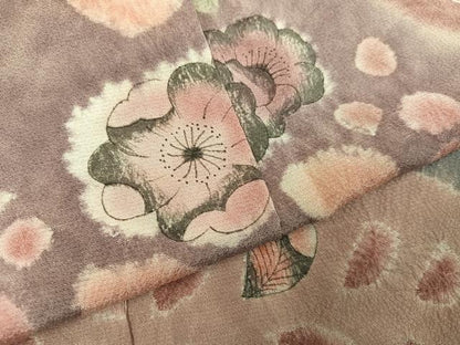 平和屋着物●訪問着　辻が花　絞り　正絹　逸品　AABK9974ph