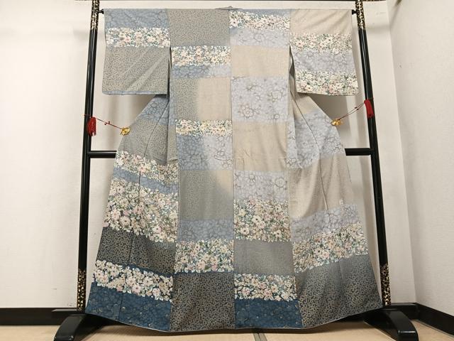 平和屋着物●訪問着　作家物　辻が花　暈し染め　金彩　正絹　逸品　AABK9976ph
