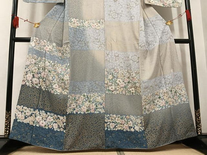 平和屋着物●訪問着　作家物　辻が花　暈し染め　金彩　正絹　逸品　AABK9976ph