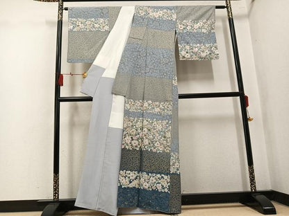 平和屋着物●訪問着　作家物　辻が花　暈し染め　金彩　正絹　逸品　AABK9976ph