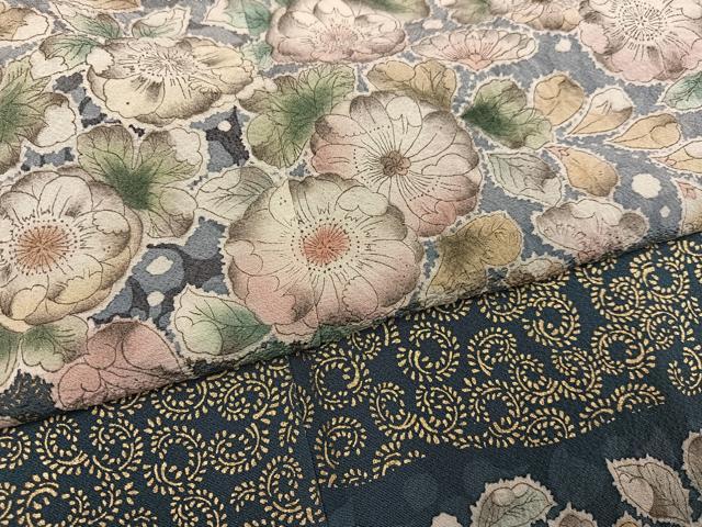 平和屋着物●訪問着　作家物　辻が花　暈し染め　金彩　正絹　逸品　AABK9976ph