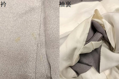 平和屋着物●江戸小紋　彫士：住田双光・染士：服部光擴　極小鮫小紋柄　鬼しぼ縮緬　正絹　逸品　AABK9985ph