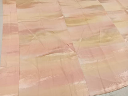 平和屋着物●長襦袢　袷　作家物　霞地紋　暈し染め　半衿刺繍　正絹　逸品　AABK9988ph