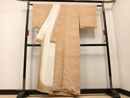 平和屋着物●虹色創家　本郷大田子　小紋　大田子染　霞文　正絹　逸品　AABK9989ph