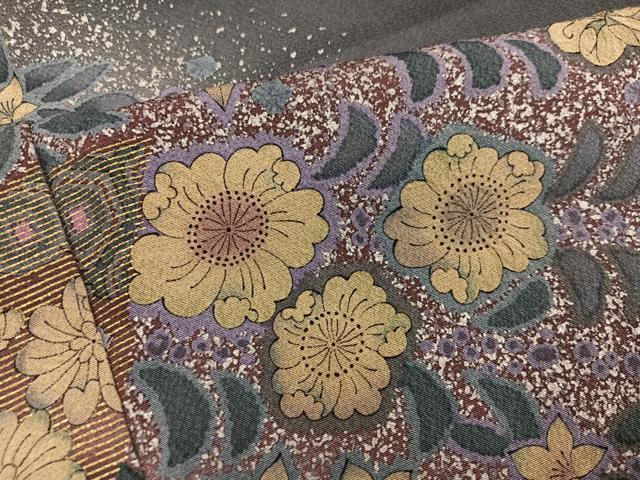 平和屋着物●訪問着　辻が花　暈し染め　金彩　正絹　逸品　AABK9991ph